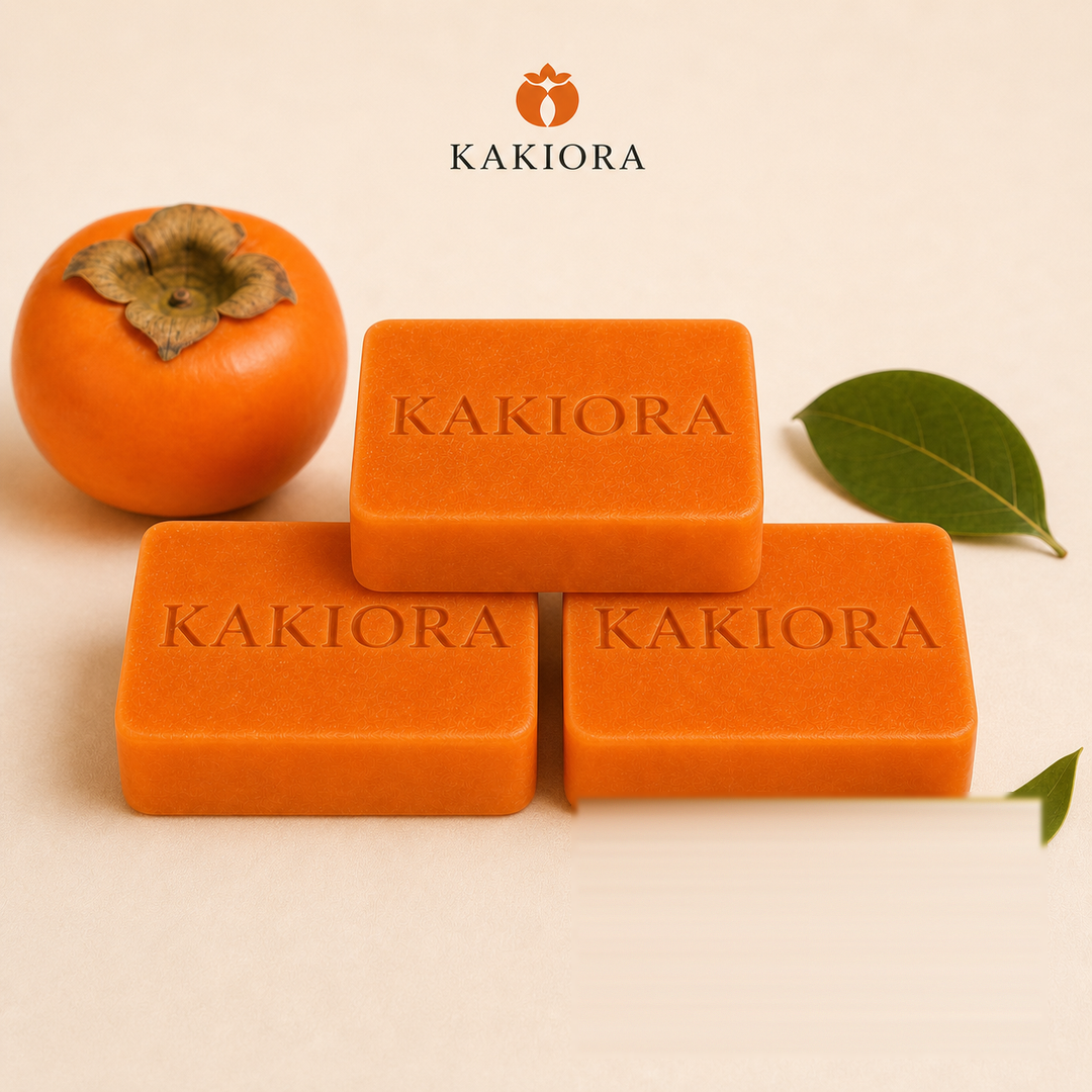 Savon au kaki japonais KAKIORA, lot de 3